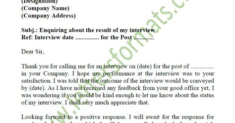 how to ask for interview result|Iba pa.
